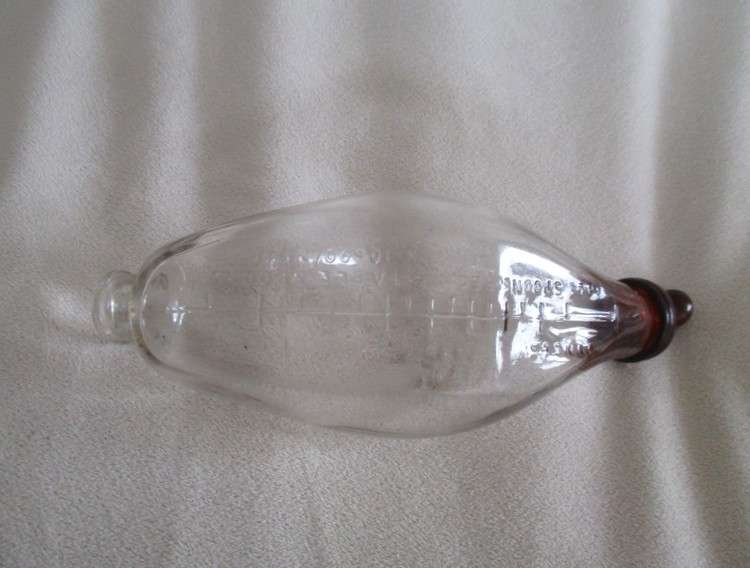 Antique late 1800's/early 1900's  glass "The Allenbury's Feeder" still with original teat