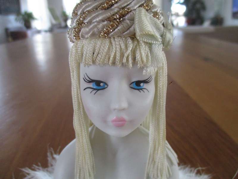 A vintage 1960's porcelain Boudoir Half Doll to add to your collection - something different!