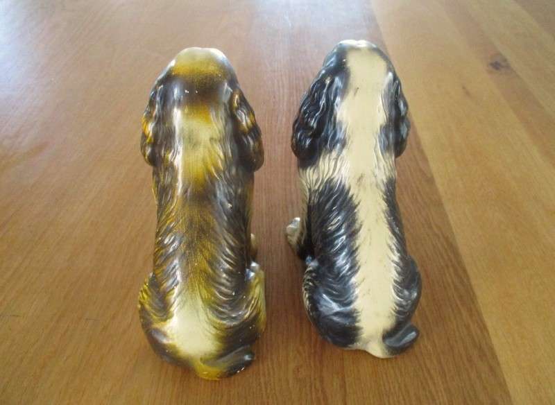Batch of four antique and vintage dogs