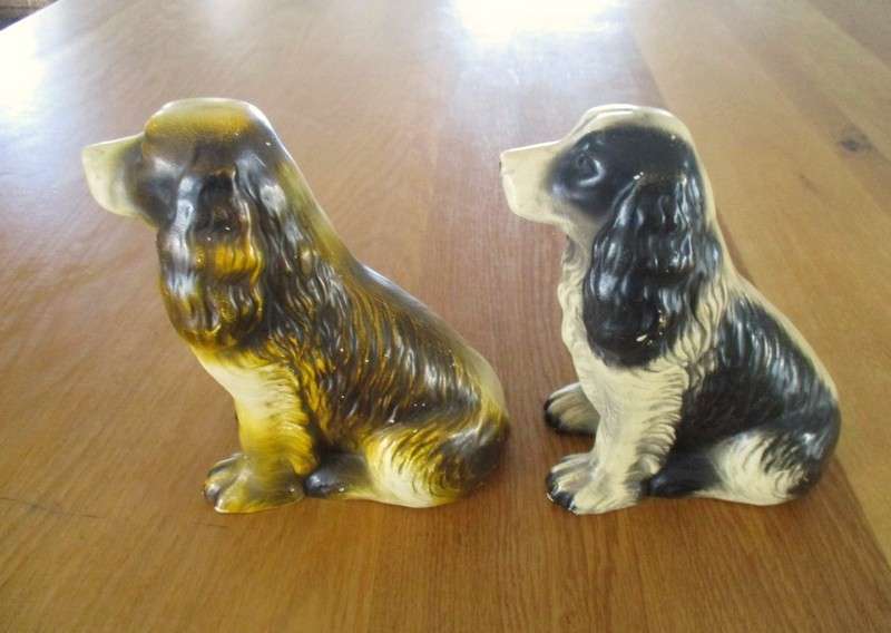 Batch of four antique and vintage dogs