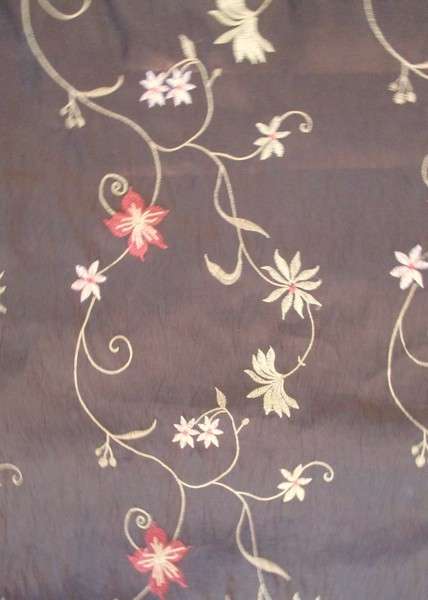 A large embroidered satin throw/cloth - 224cm x 152cm (2240mm x 1520mm)