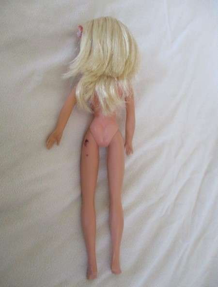 A vintage Sindy doll (made in Hong Kong) in cute vintage bell bottoms