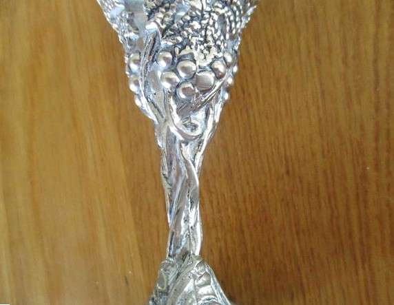 For that romantic celebration - two ornate champagne glasses on tray