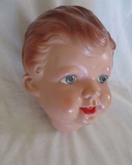 Antique celluloid doll's head for the doll restorer/builder