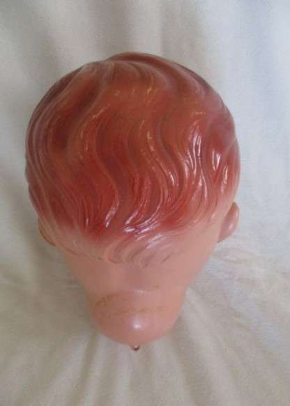 Antique celluloid doll's head for the doll restorer/builder