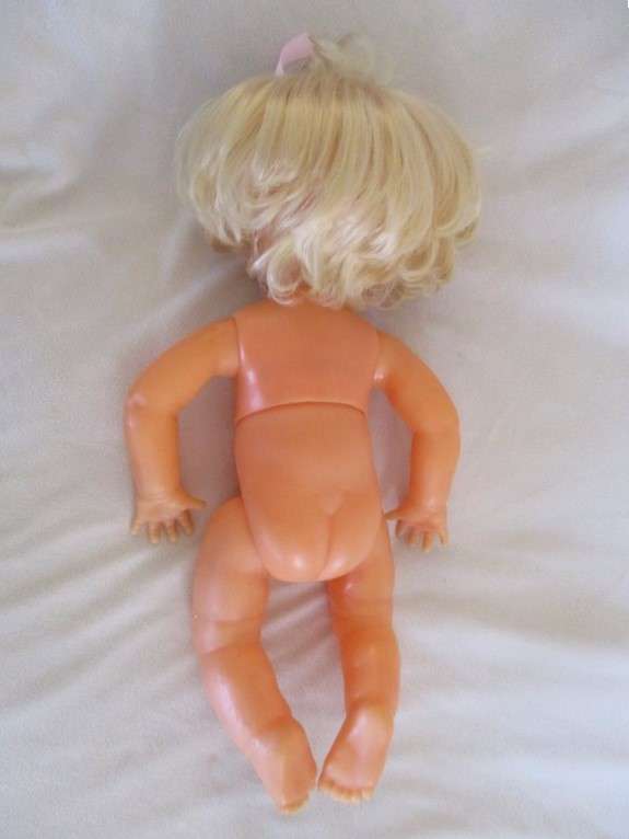 Beautiful Vintage 42cm tall First Love twisty body doll in cute nightie and nightgown