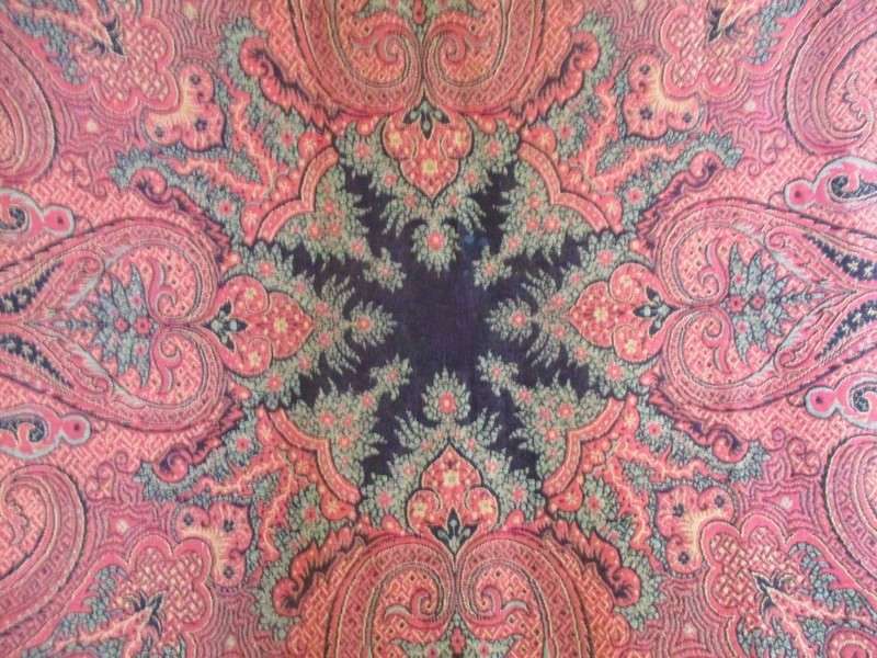 Price reduced! Rare find! Very large vintage/antique Kashmir throw/cloth/piano shawl