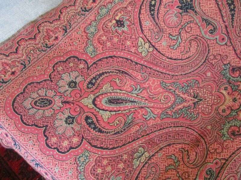 Price reduced! Rare find! Very large vintage/antique Kashmir throw/cloth/piano shawl