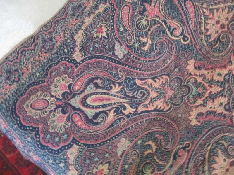 Price reduced! Rare find! Very large vintage/antique Kashmir throw/cloth/piano shawl
