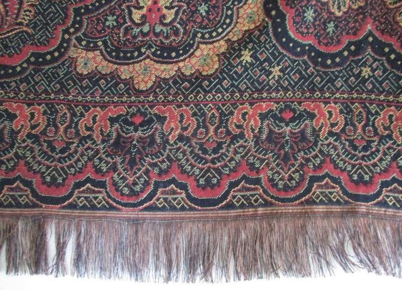 Price reduced! Rare find! Very large vintage/antique Kashmir throw/cloth/piano shawl