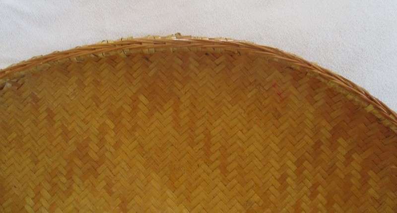 For the hostess - serve  artisan breads & rolls in this very large, well made woven bamboo tray