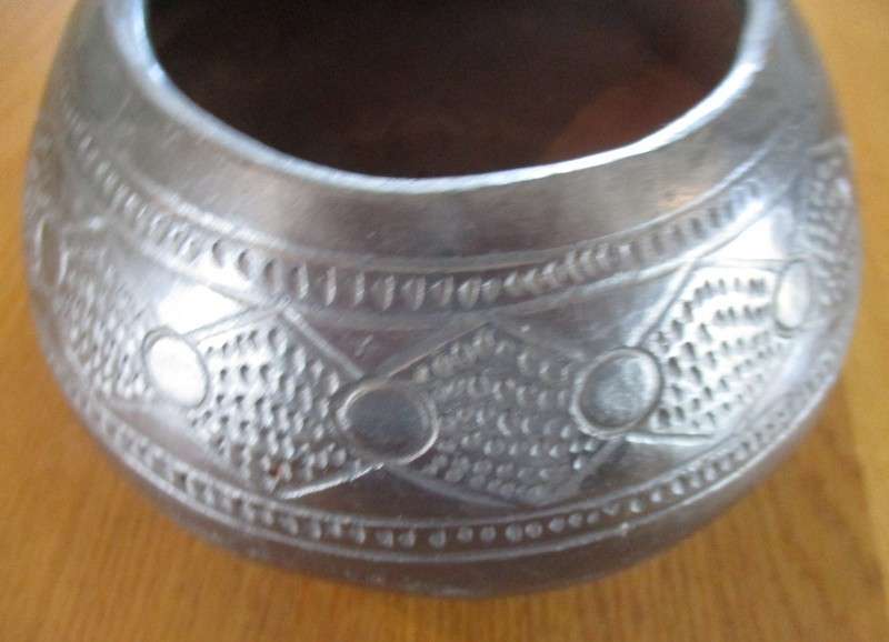 Glazed clay Zulu beer pot - great planter!