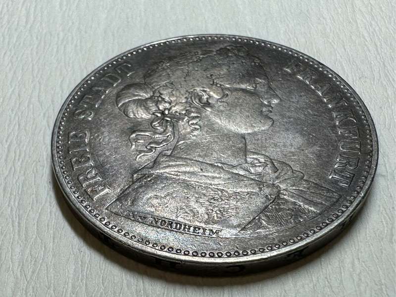1862 1 Vereinsthaler - Free imperial city of Frankfurt ( German states )