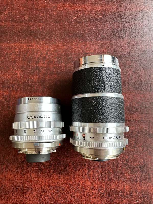 2 lenses by Voigtländer -  1:4 / 135 lense and a 1:4.8 / 100