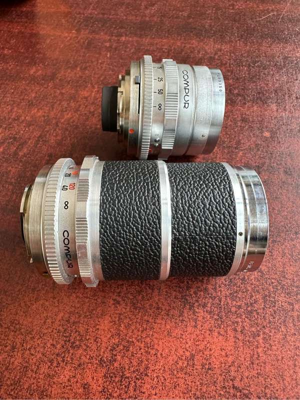2 lenses by Voigtländer -  1:4 / 135 lense and a 1:4.8 / 100