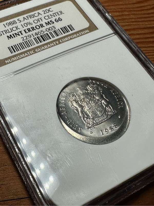 20 cent error coin graded by NGC