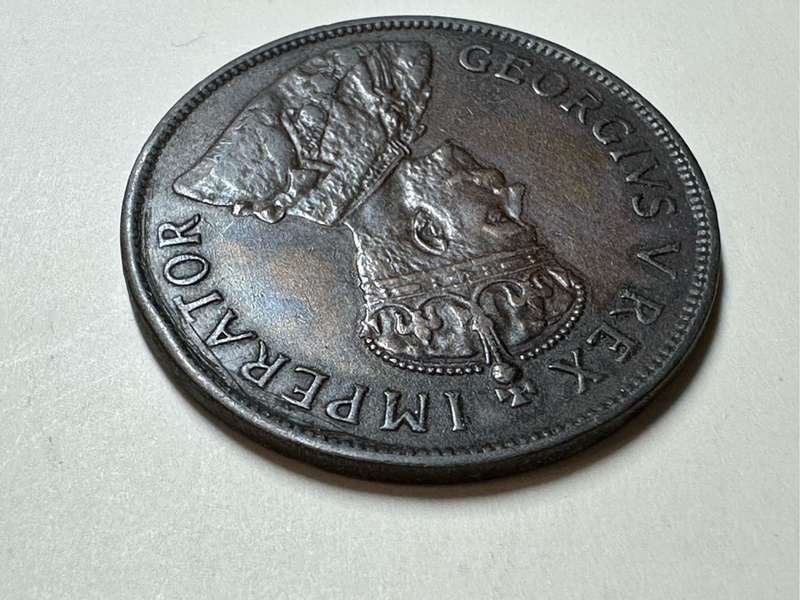 Union of SA 1929 1 penny coin