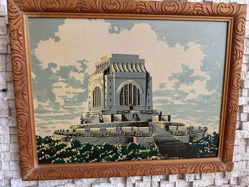 Africana oil painting by A. Strydom