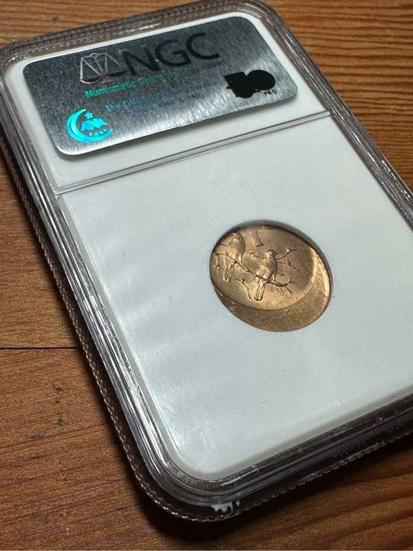 NGC graded error 1 cent coin