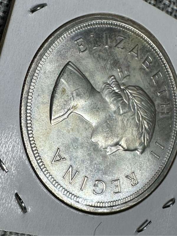 1959 5 Shilling Union of SA Coin