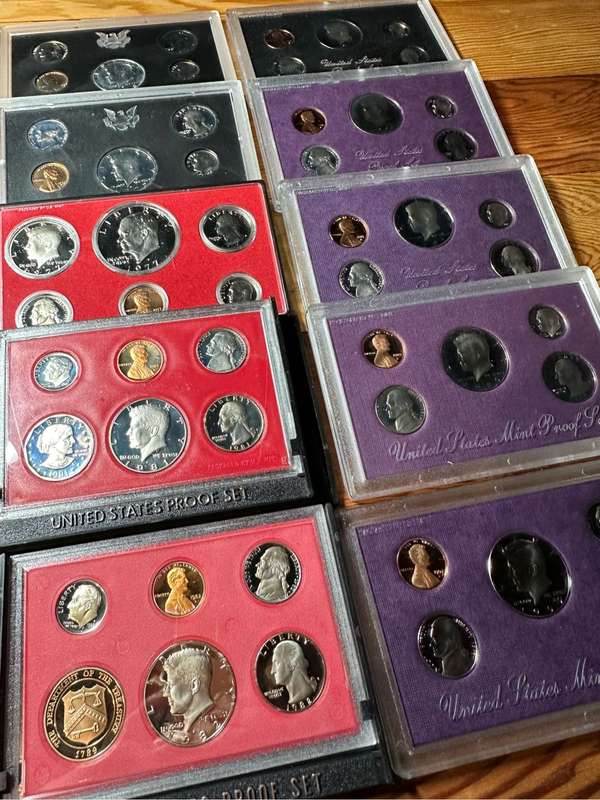USA Proof coin sets ( x 10 )