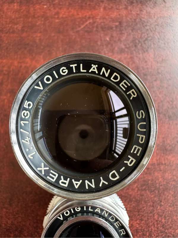 2 lenses by Voigtländer -  1:4 / 135 lense and a 1:4.8 / 100