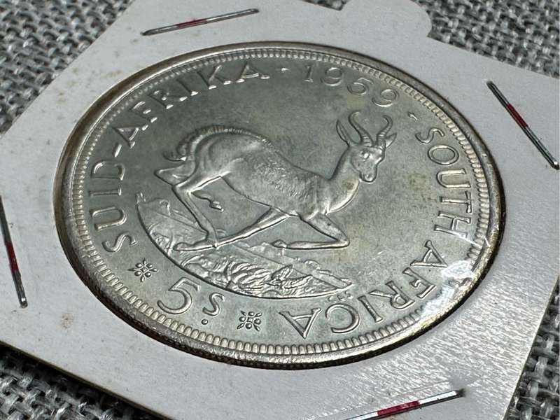 1959 5 Shilling Union of SA Coin
