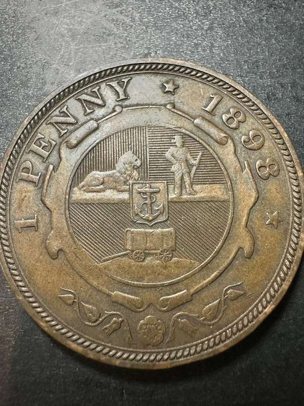 ZAR 1 Penny 1898