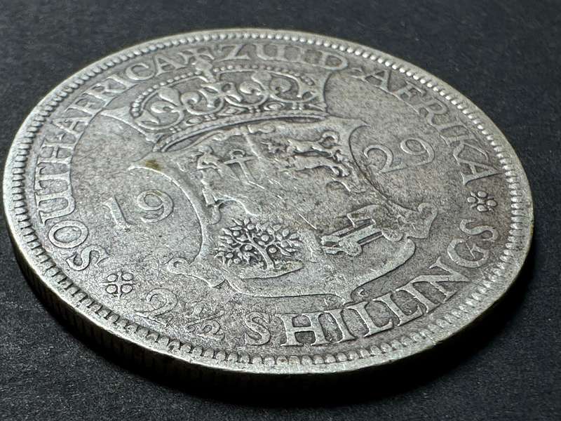 1929 2 1/2 shilling Union of SA coin