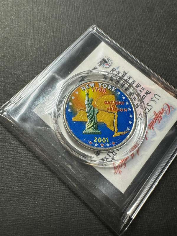 US Statehood quarter - New York 2001