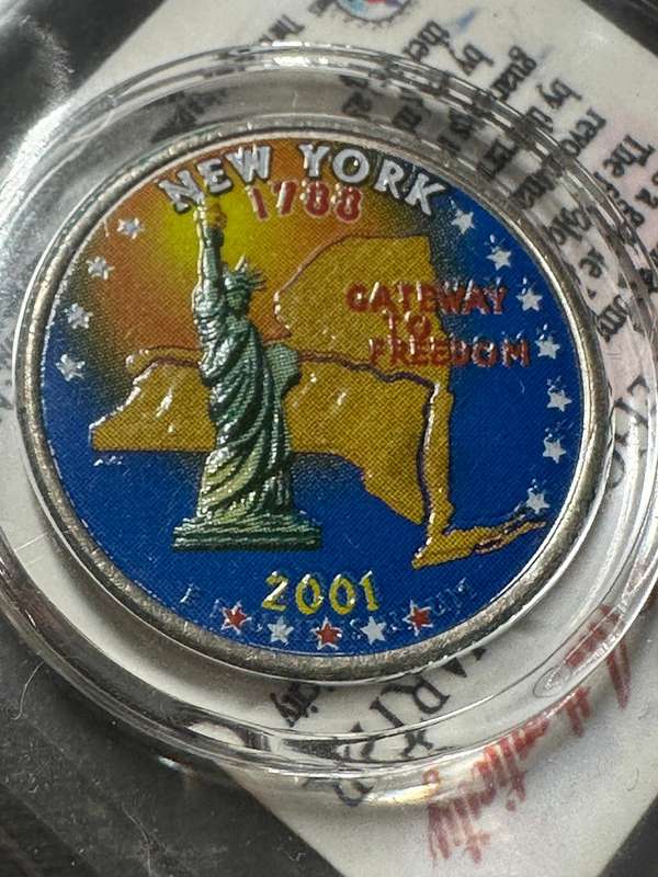 US Statehood quarter - New York 2001