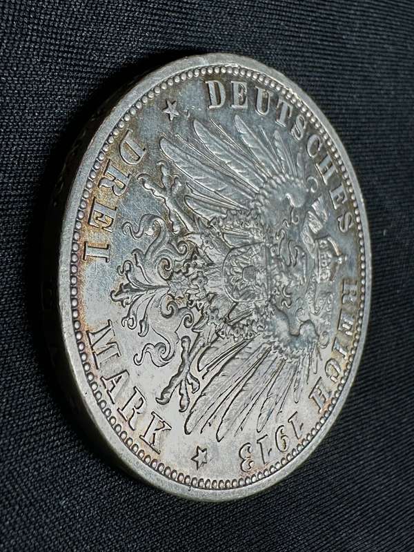 Deutches Reich Drei Mark coin 1913