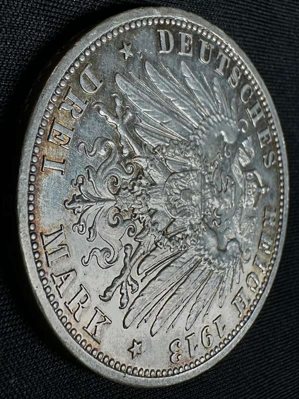 Deutches Reich Drei Mark coin 1913