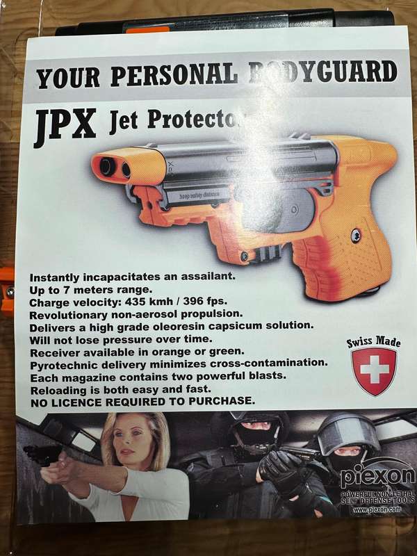 JPX Jet Protector - non lethal hand gun