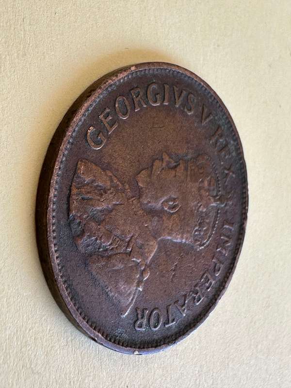 1925 Union Of SA 1/2 penny