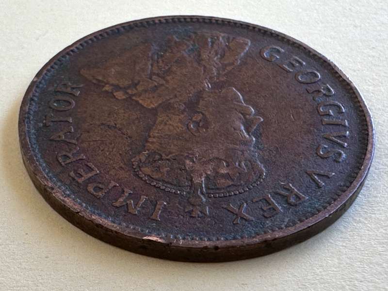 1925 Union Of SA 1/2 penny