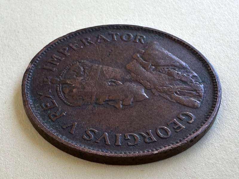 1925 Union Of SA 1/2 penny