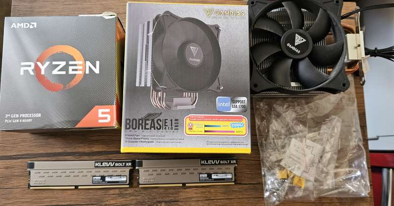 AMD B450M Motherboard , Ryzen 5 3600, 16GB Ram combo