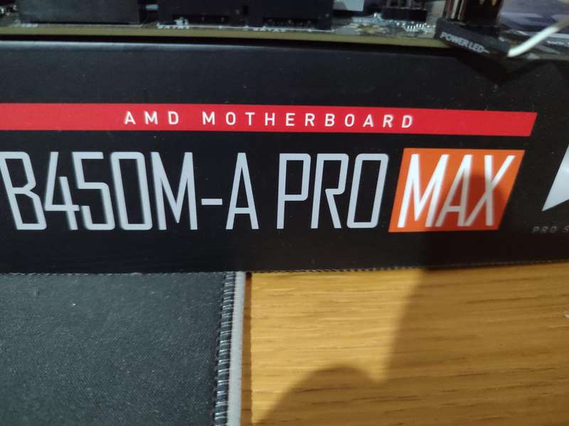 Ryzen 5 3600 CPU and B450m MSI A PRO MAX motherboard