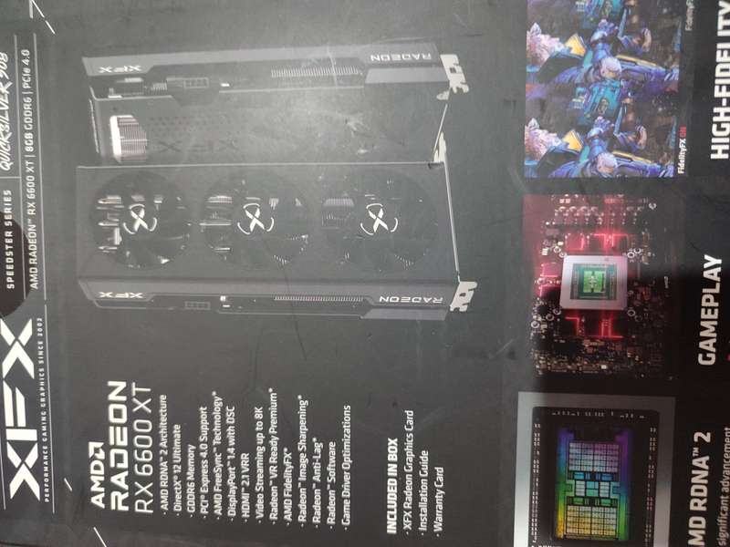AMD RX6600XT 8GB  XFX Speedster