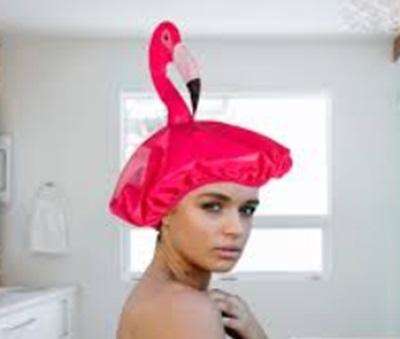 Funky Flamingo Shower Cap