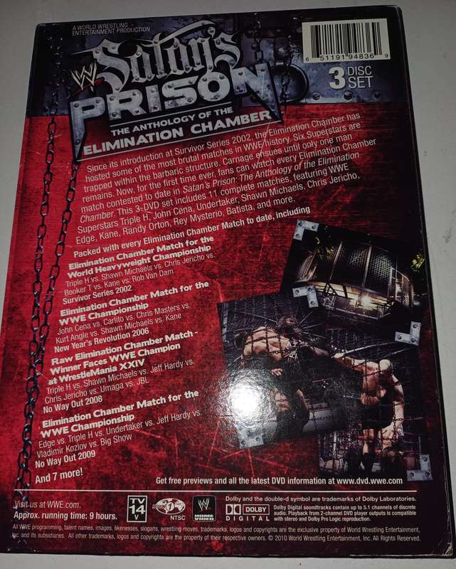 Satans Prison The Anthology of the Elimination Chamber DVD Set