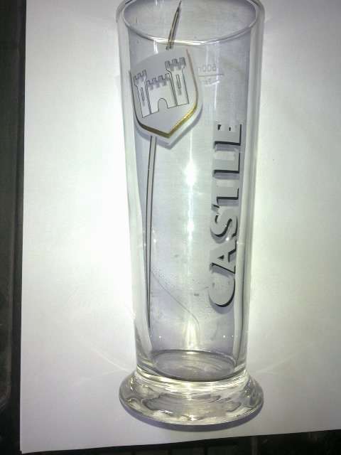 Castle 500ml Beer Glass