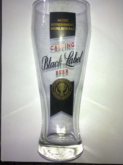 Carling Black Label 500ml Beer Glass