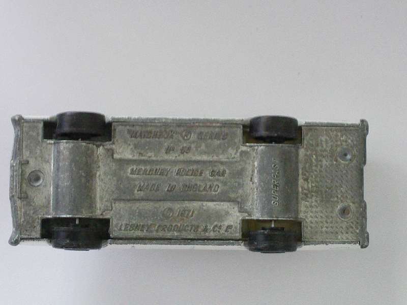 Matchbox Superfast Mercury Estate Police Car Lesney England #55e