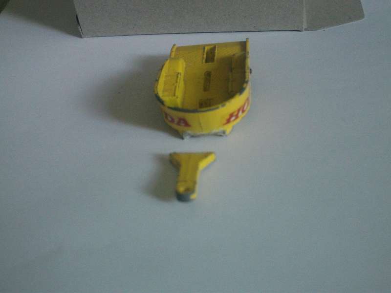 Matchbox Regular Wheels Honda Motorcycle Trailer Lesney England #38c