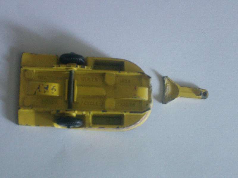 Matchbox Regular Wheels Honda Motorcycle Trailer Lesney England #38c