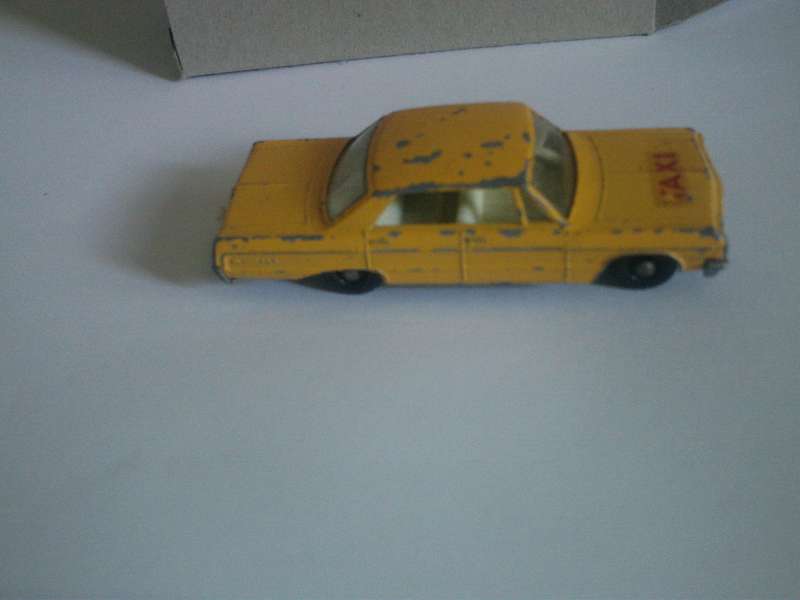 Matchbox Regular Wheels Chevrolet Impala Taxi Lesney England #20c