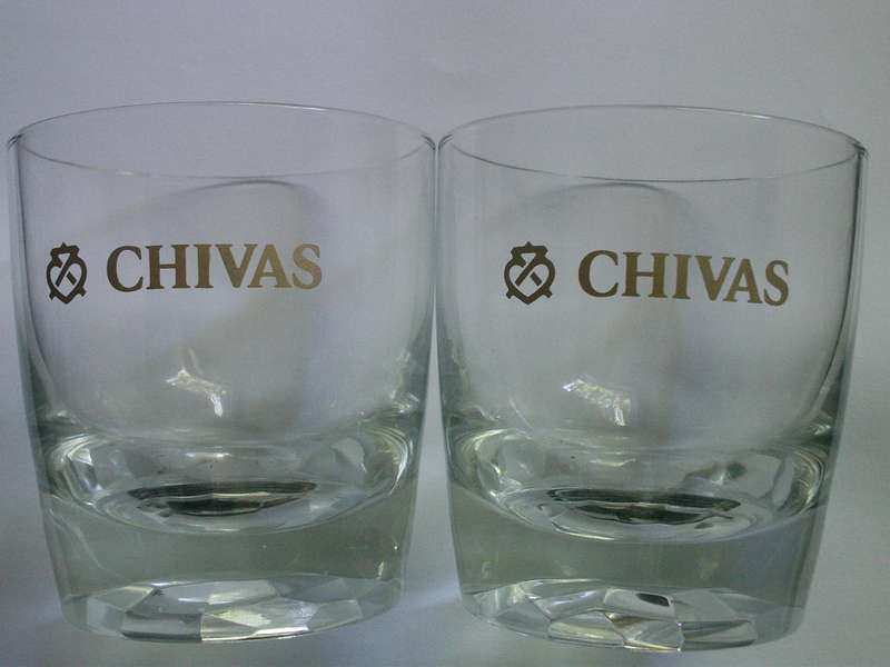 Chivas Regal Whiskey Glasses Pair
