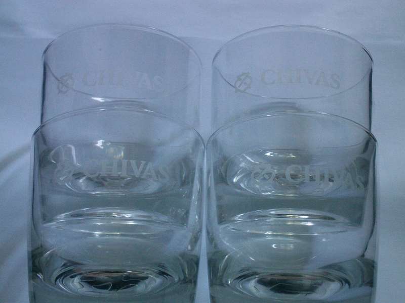 Chivas Regal Whiskey Glasses Set of 4 Reduced to sell